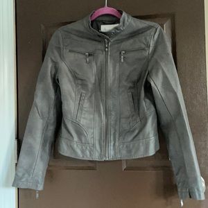 American Rag super cool vegan leather bomber jacket size M